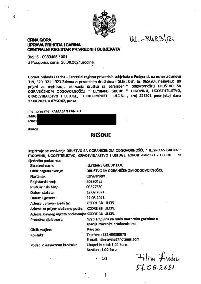 Informacija I 05/02-UP-255/4-25