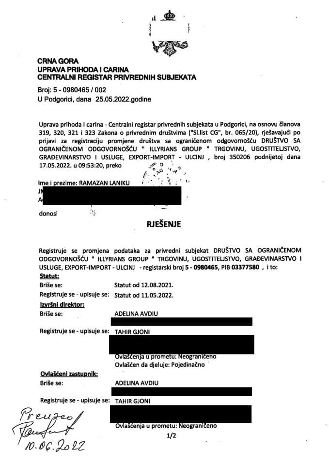 Informacija II 05/02-UP-255/4-25