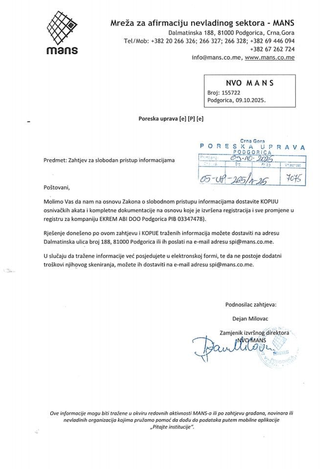 Rješenje 05/02-UP-265/2-25