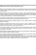 Izvještaj o učešću ministra pomorstva Filipa Radulovića na Ministarskom savjetu Transportne zajednice, koji je održan 5. decembra 2025. godine, u Briselu