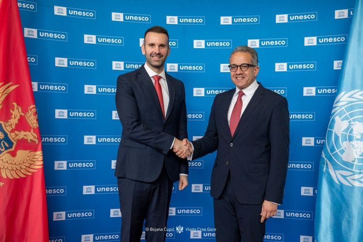 Milojko Spajić - posjeta sjedištu UNESCO-a u Parizu