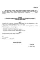 Predlog odluke o raspodjeli dobiti Pošte Crne Gore AD Podgorica ostvarene u poslovnoj 2024. godini