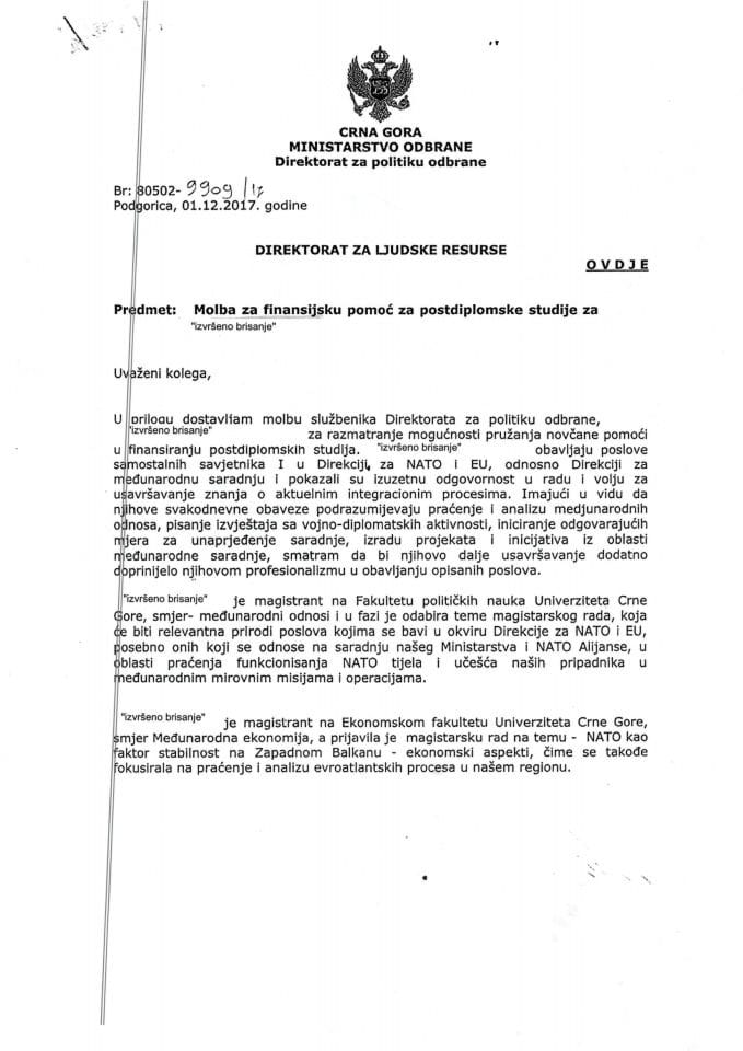 Инф. по рјешењу УПИ број: 12-037/25-1113/4