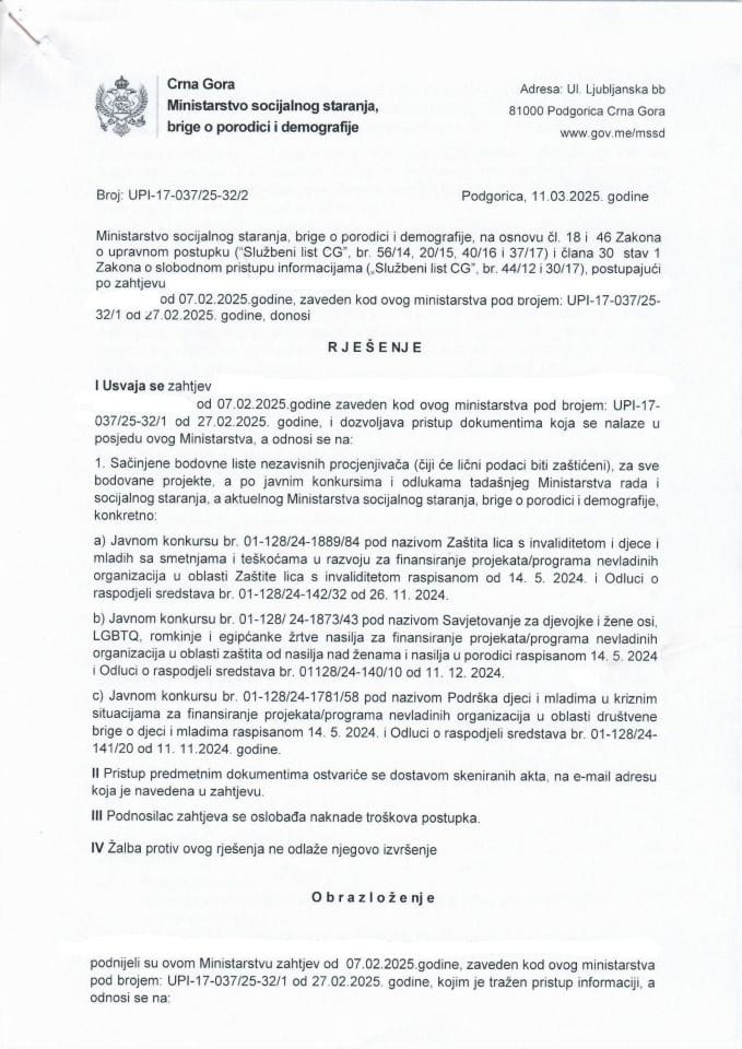 Rješenje UPI-17-037-25-32-2