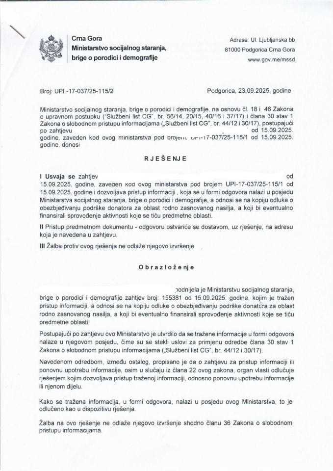 Rješenje UPI-17-037-25-115-2