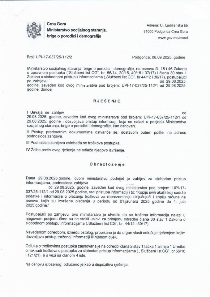 Rješenje UPI-17-037-25-112-2