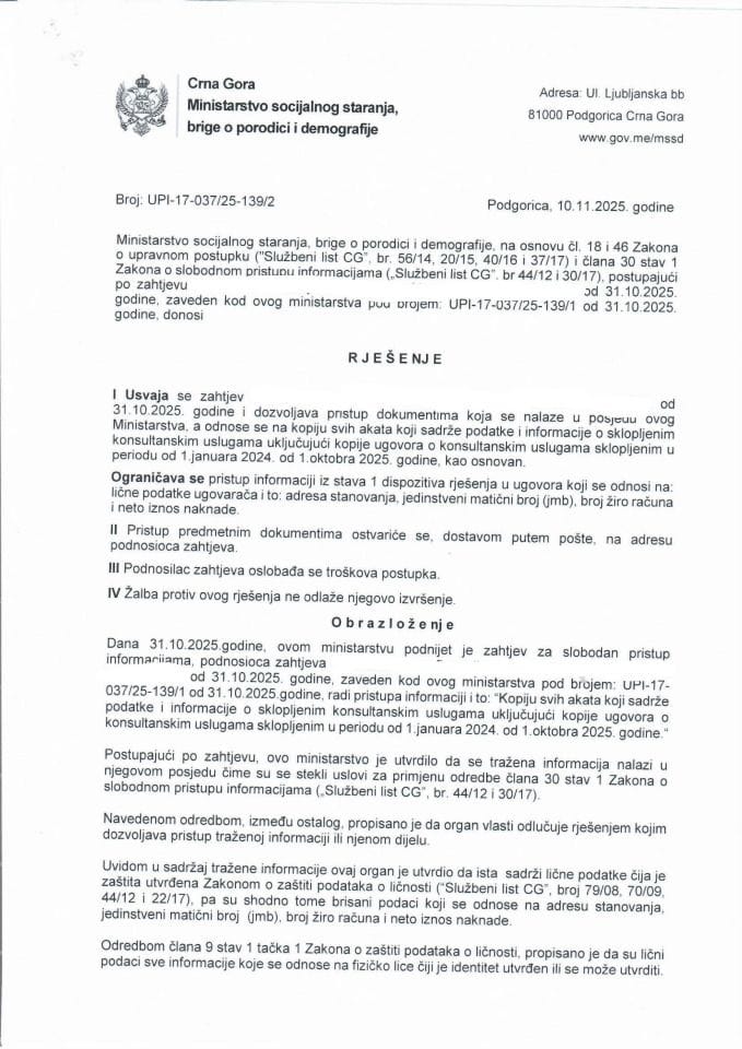 Rješenje UPI-17-037-25-139-2