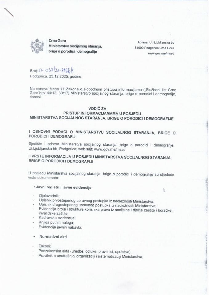 Vodič za slobodan pristup informacijama