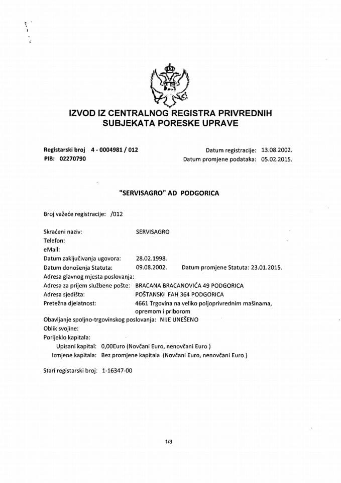 Informacija XIV 05/02-UP-270/4-25
