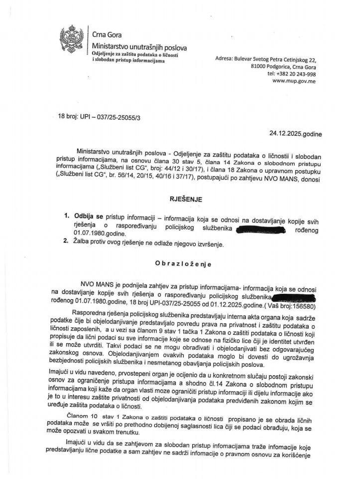 rješenje br. 18-UPI-037/25-25055/3