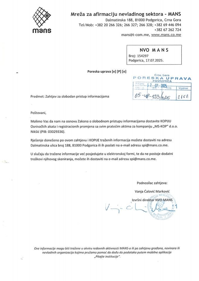 Rješenje 05/02-UP-199/2-25