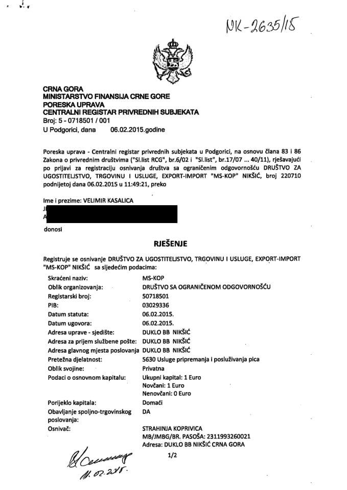 Informacija I 05/02-UP-199/4-25