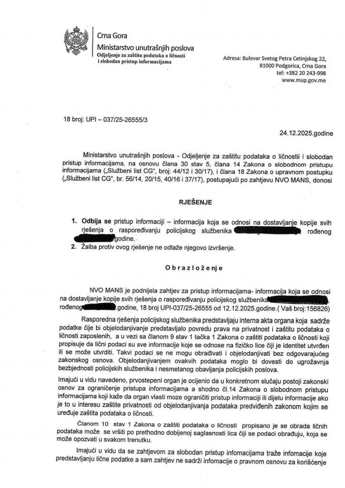 rješenje br. 18-UPI-037/25-26555/3