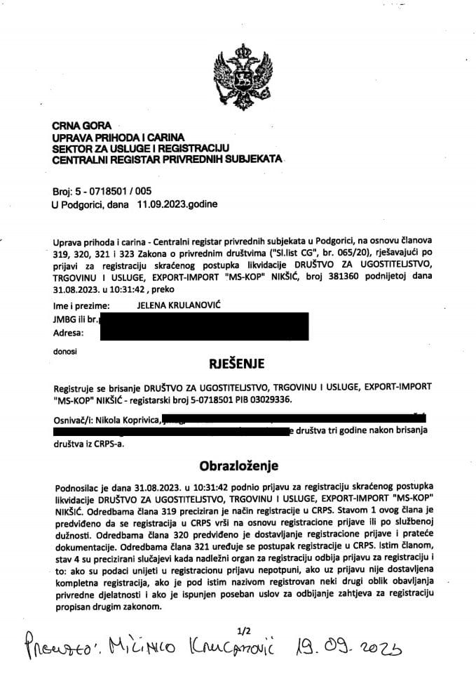 Informacija V  05/02-UP-199/4-25