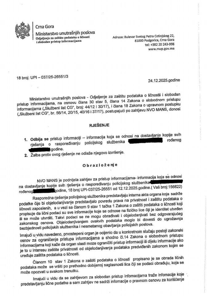 rješenje br. 18-UPI-037/25-26551/3