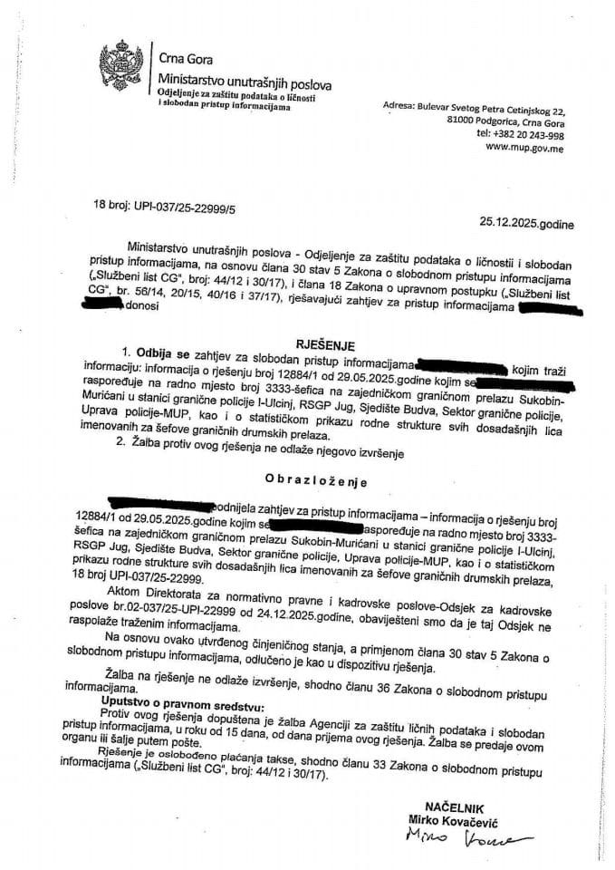 rješenje br. 18-UPI-037/25-22999/5