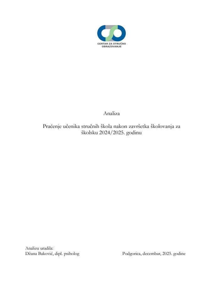 Analiza destinacije učenika 2024-2025