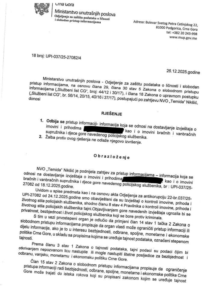 rješenje br. 18-UPI-037/25-27082/4