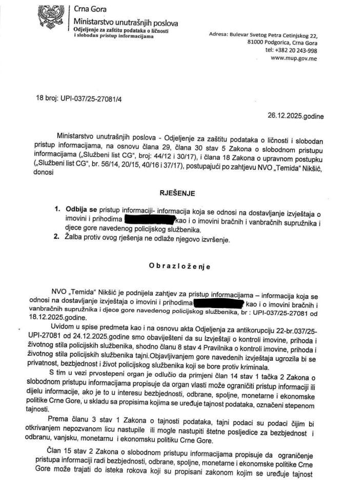 rješenje br. 18-UPI-037/25-27081/4