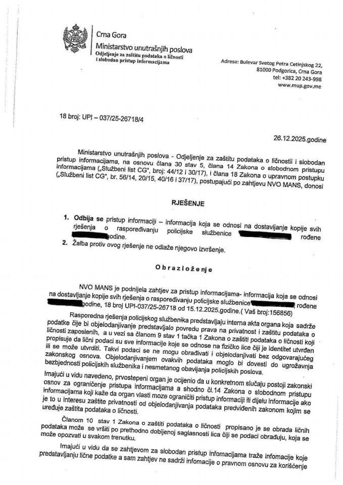 rješenje br. 18-UPI-037/25-26718/4