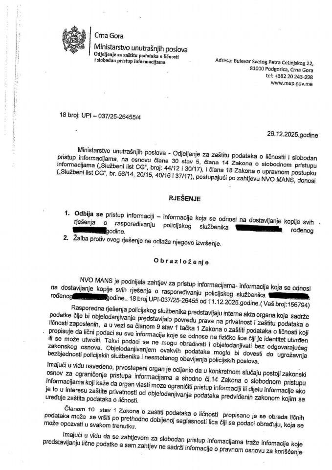 rješenje br. 18-UPI-037/25-26455/4