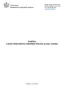 Izvještaj o radu Ministarstva evropskih poslova za 2024.godinu