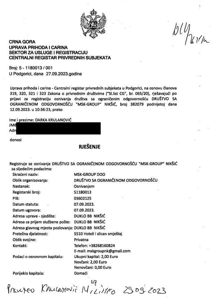 Informacija I 05/02-UP-198/4-25