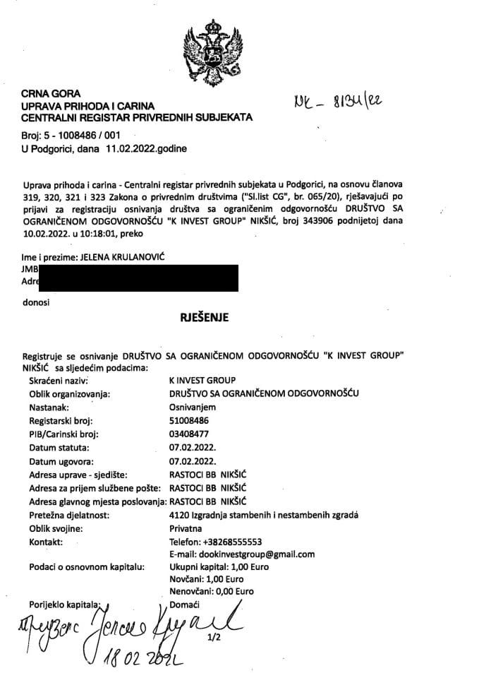 Informacija I 05/02-UP-200/4-25