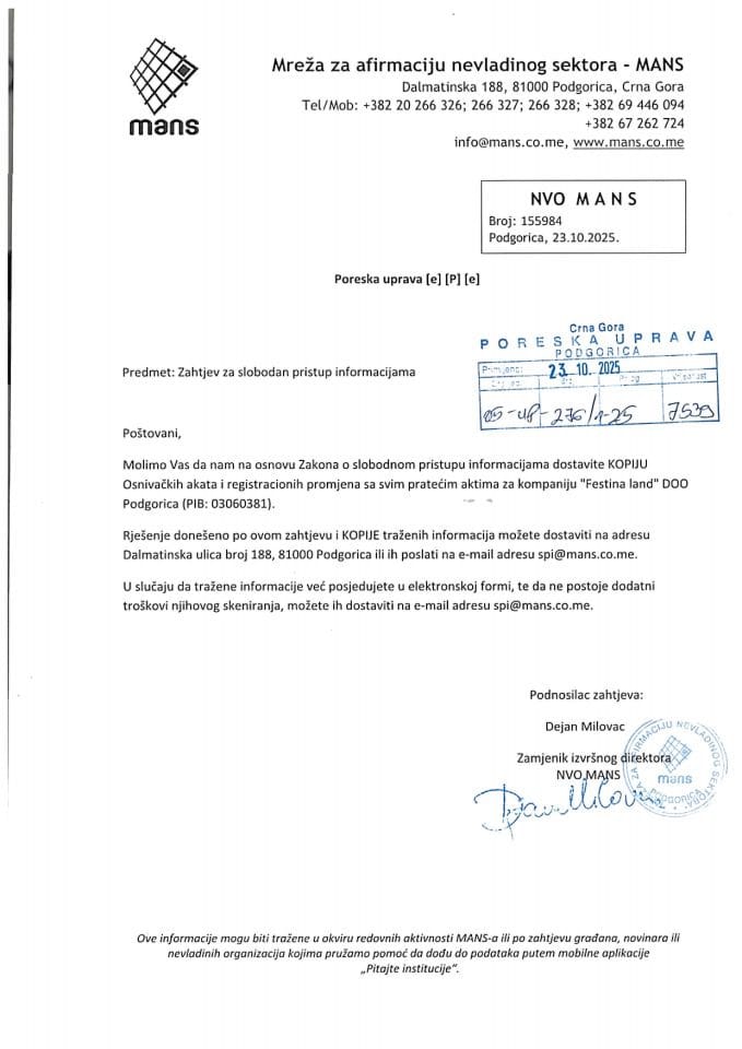 Rješenje 05/02-UP-276/2-25