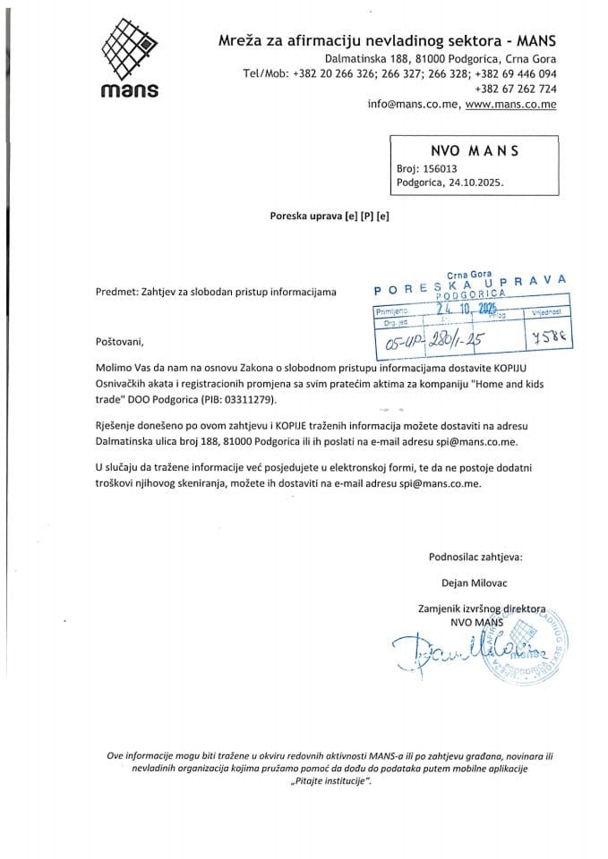 Rješenje 05/02-UP-280/2-25