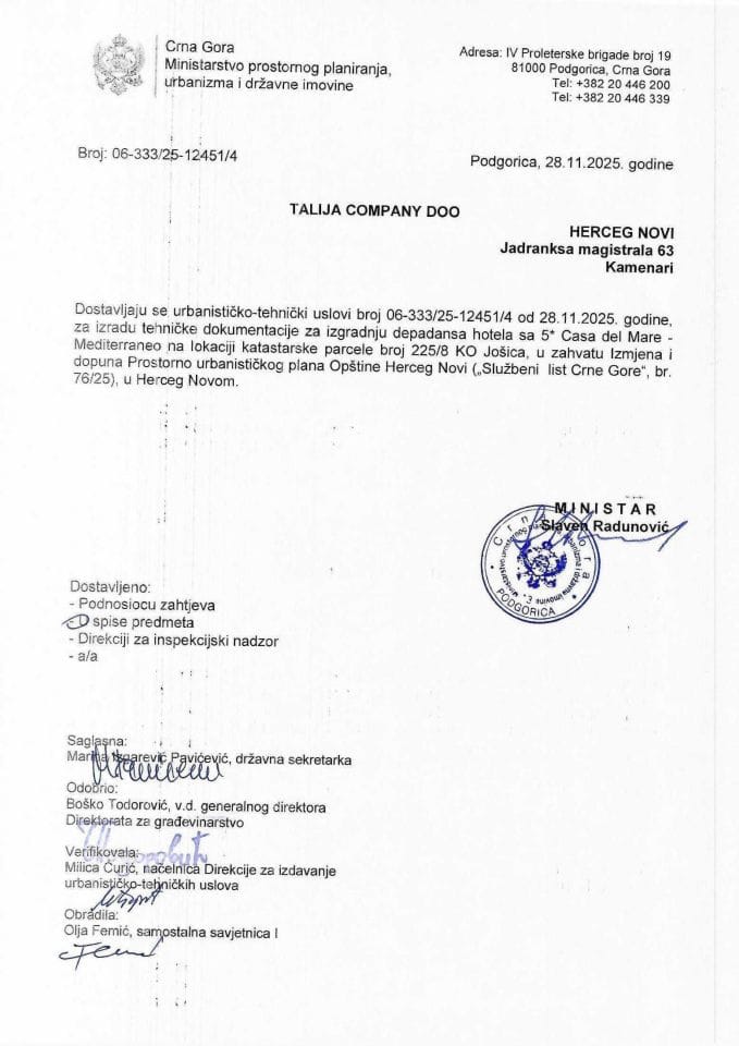 Izdati urbanističko-tehnički uslovi - 06_333_25_12451_4 Talija Company DOO