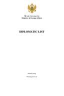 Diplomatic list - Januar 2026 Diplomatic list - Januar 2026