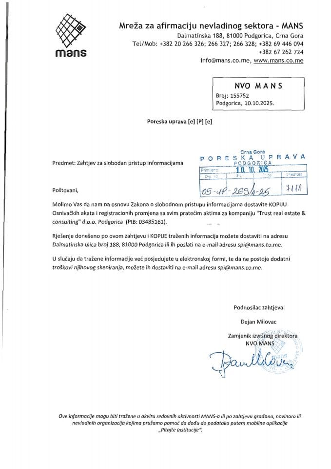 Rješenje 05/02-UP-269/2-25