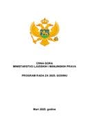 Plan rada Ministarstva ljudskih i manjinskih prava za 2025