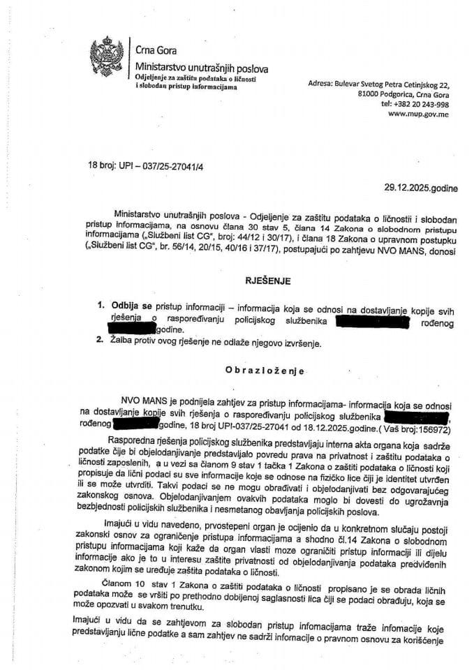 rješenje br. 18-UPI- 037/25-27041/4