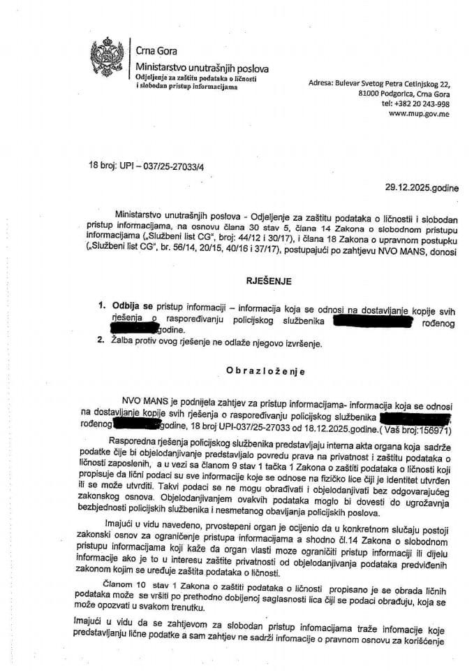 rješenje br. 18-UPI- 037/25-27033/4