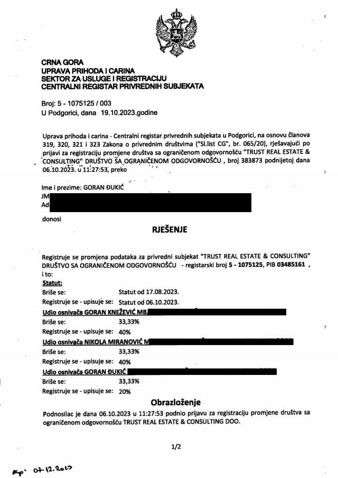 Informacija III 05/02-UP-269/4-25