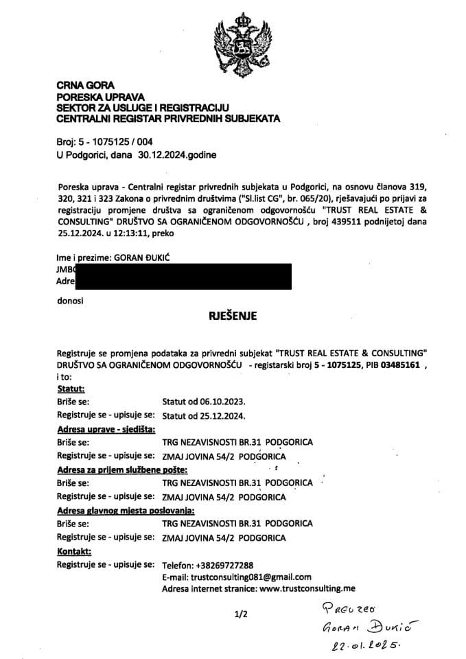 Informacija IV 05/02-UP-269/4-25