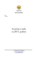 Извјештај о раду Завода за школство за 2013. годину