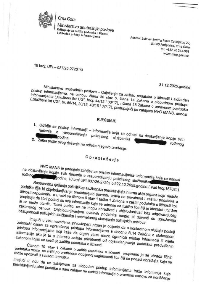 rješenje br. 18-UPI-037/25-27201/3