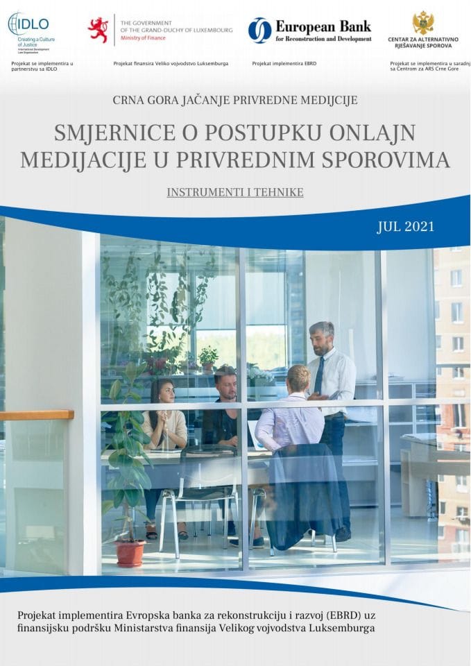 Smjernice u postupku online medijacije u privrednim sporovima