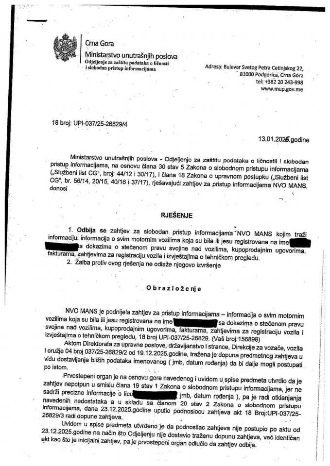 rješenje br. 18-UPI-037/25-26829/4