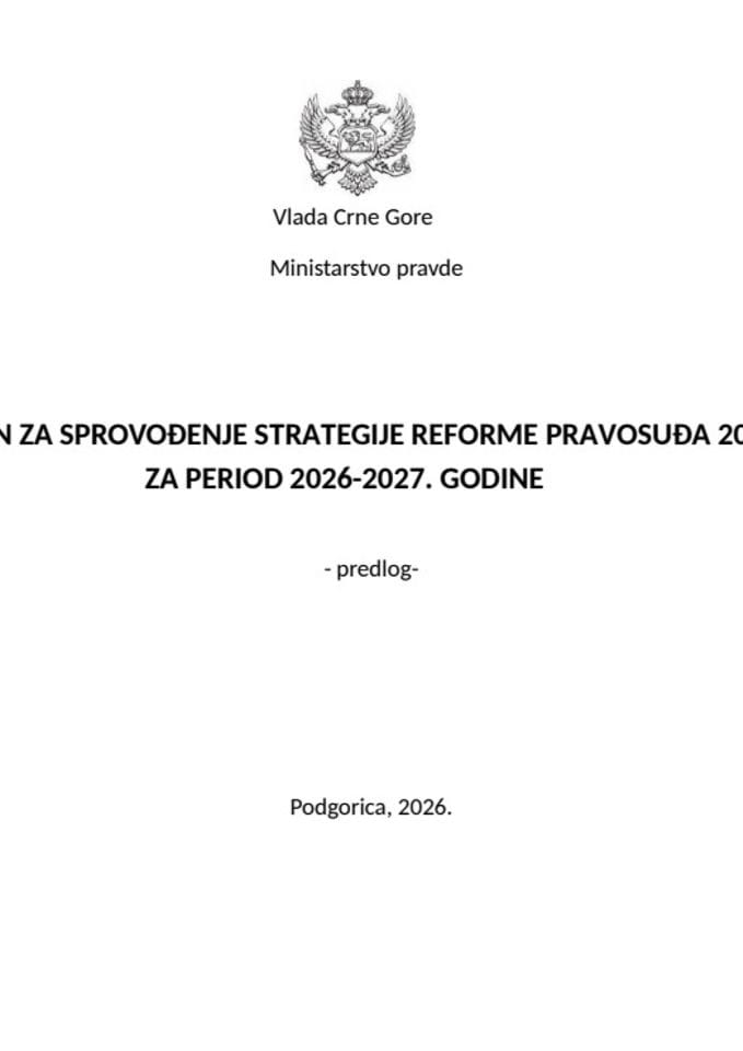 Predlog Akcionog plana 2026-2027 - za javnu raspravu
