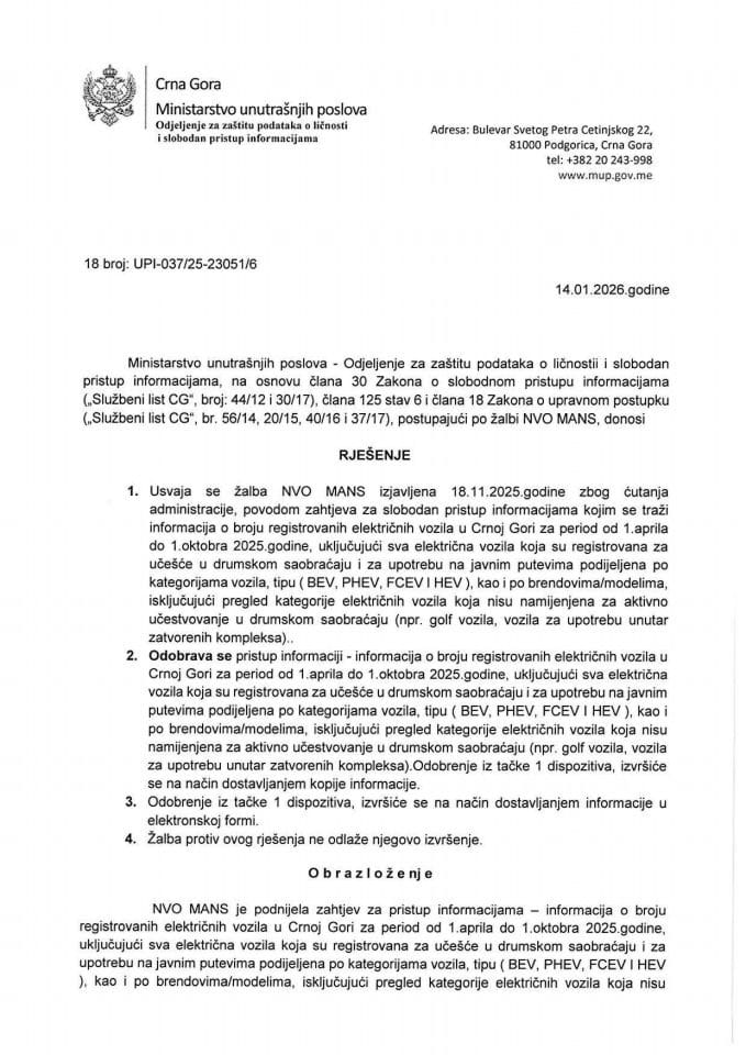 rješenje br. 18-UPI-037/25-23051/6