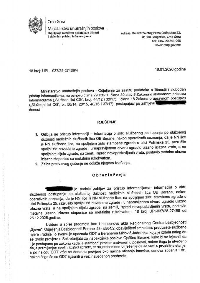 rješenje br. 18-UPI-037/25-27469/4