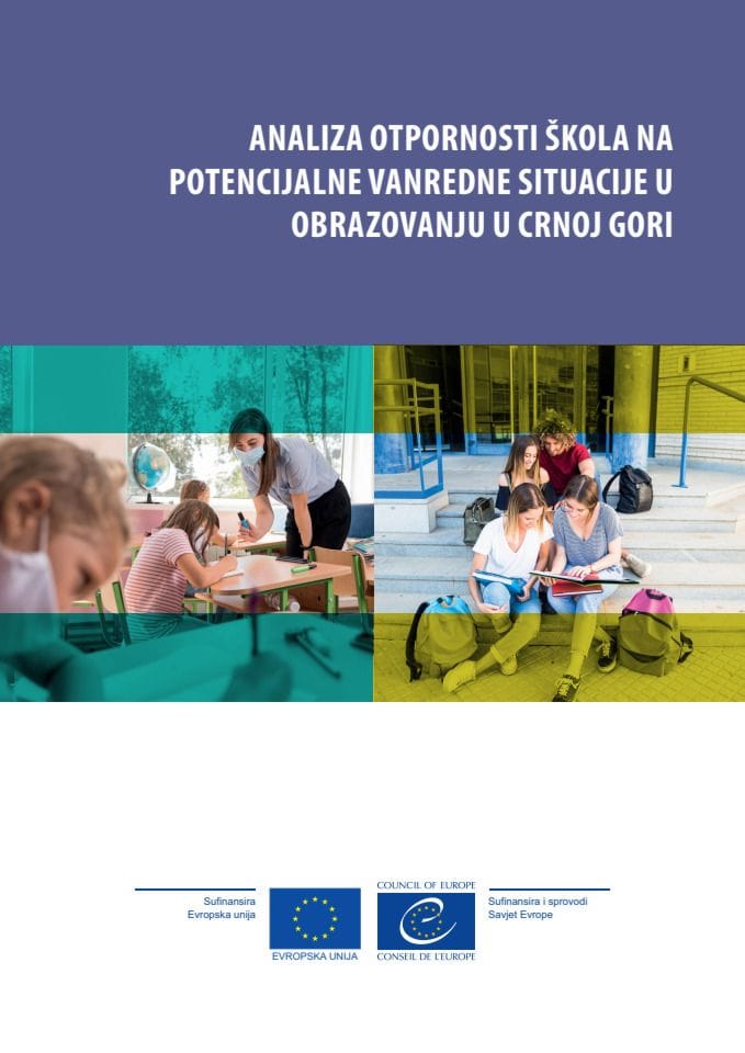 Analiza otpornosti škola na potencijalne vanredne situacije u obrazovanju u Crnoj Gori