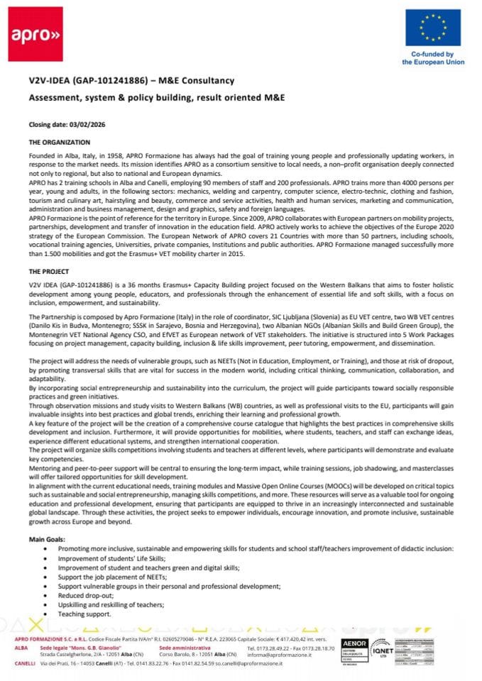 V2V-IDEA Consultancy_M&E Expert