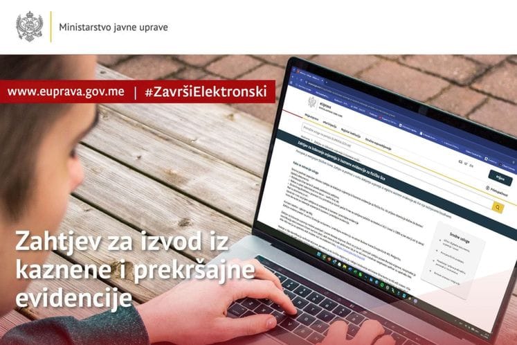 Podnesi Zahtjev za izvod iz kaznene/prekršajne evidencije 2026