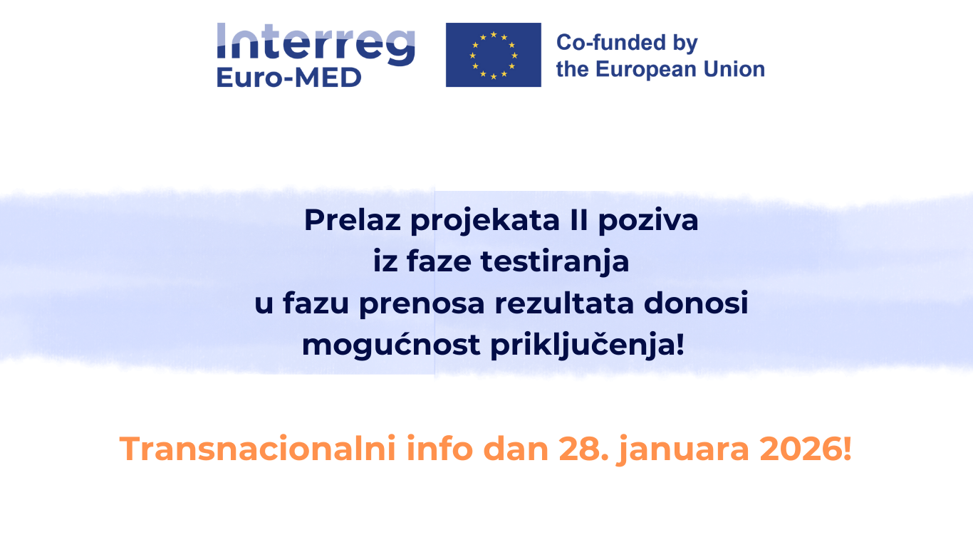 Info sesija o pojednostavljenim procedurama u okviru Interreg Euro-MED ...