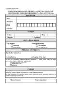 Prijava za pohađanje obuka i zahtjev za izdavanje legitimacije za korisnika sredstava za zaštitu bilja